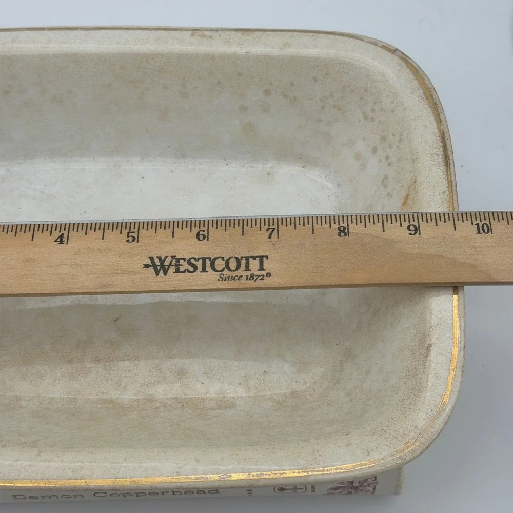 Vintage Royal Ironstone China Rectangular Serving Dish Stained and Crazed